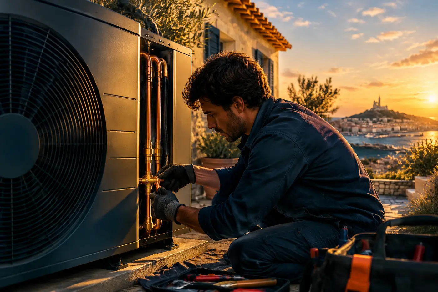 Installation d'une pompe à chaleur